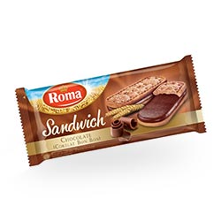 Roma Sandwich Coklat 130 gram waralapak